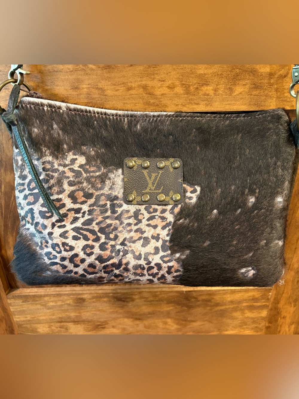 Keep it Gypsy Brown Leopard Print Crossbody Bag